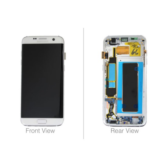 TOUCH+DISPLAY+FRAME SAMSUNG GALAXY S7 EDGE G935 WHITE (SERIVE PACK GH97-18533D/18594D/18767D)